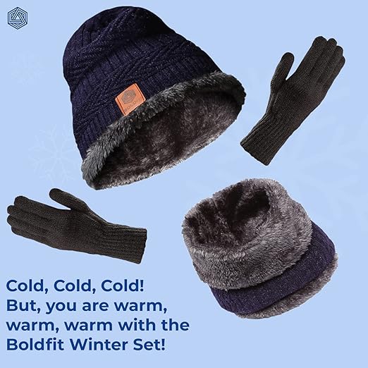 Premium woolen cap , muffler & gloves for men & women
