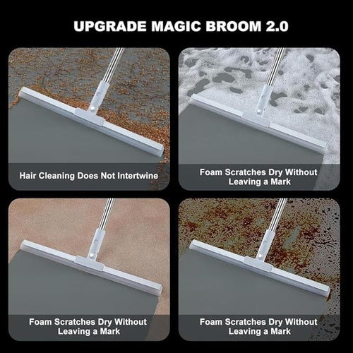 Magic silicon extendable silicon broom